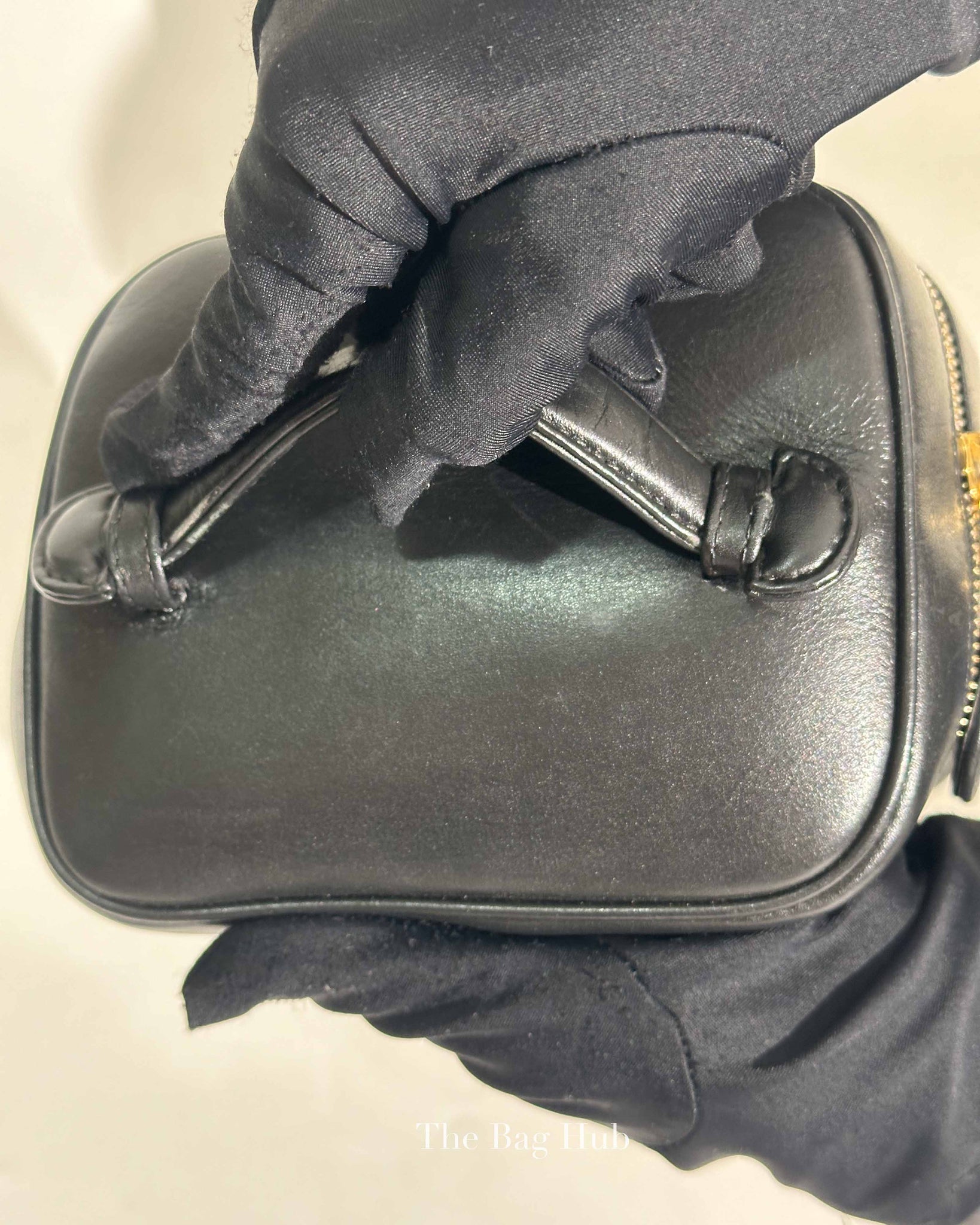Chanel Black Leather Vanity Bag
