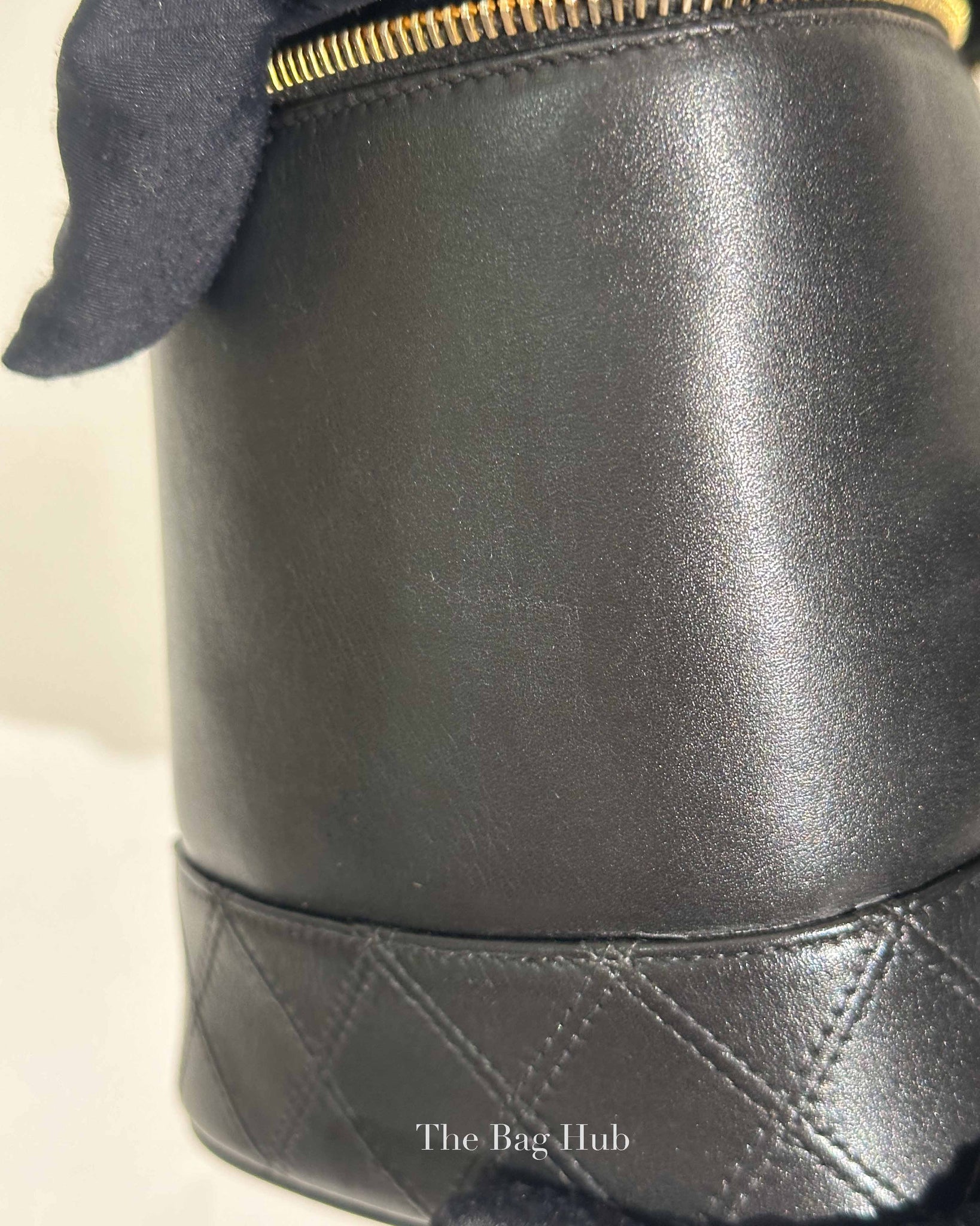 Chanel Black Leather Vanity Bag