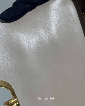Christian Dior Beige Lambskin Cannage Medium Caro Bag