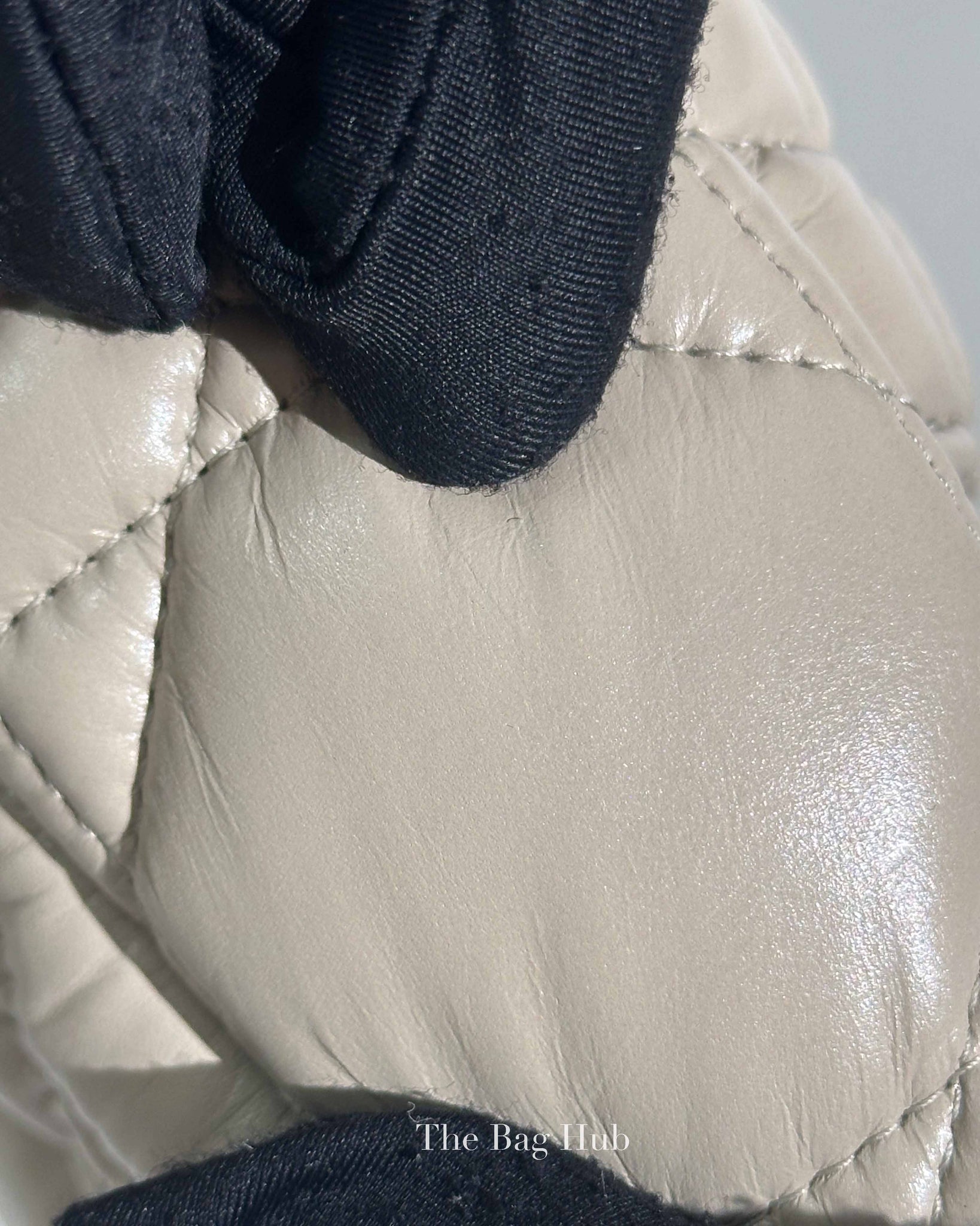 Christian Dior Beige Lambskin Cannage Medium Caro Bag