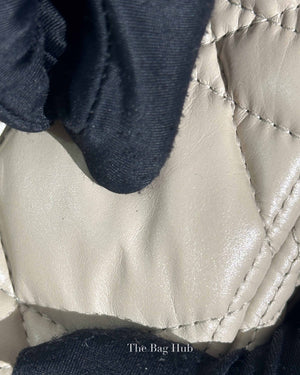 Christian Dior Beige Lambskin Cannage Medium Caro Bag