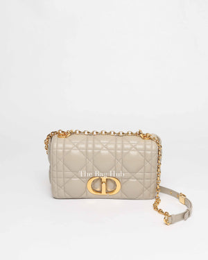 Christian Dior Beige Lambskin Cannage Medium Caro Bag