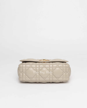 Christian Dior Beige Lambskin Cannage Medium Caro Bag