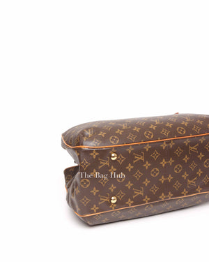 Louis Vuitton Brown Canvas Monogram Griet Satchel Bag