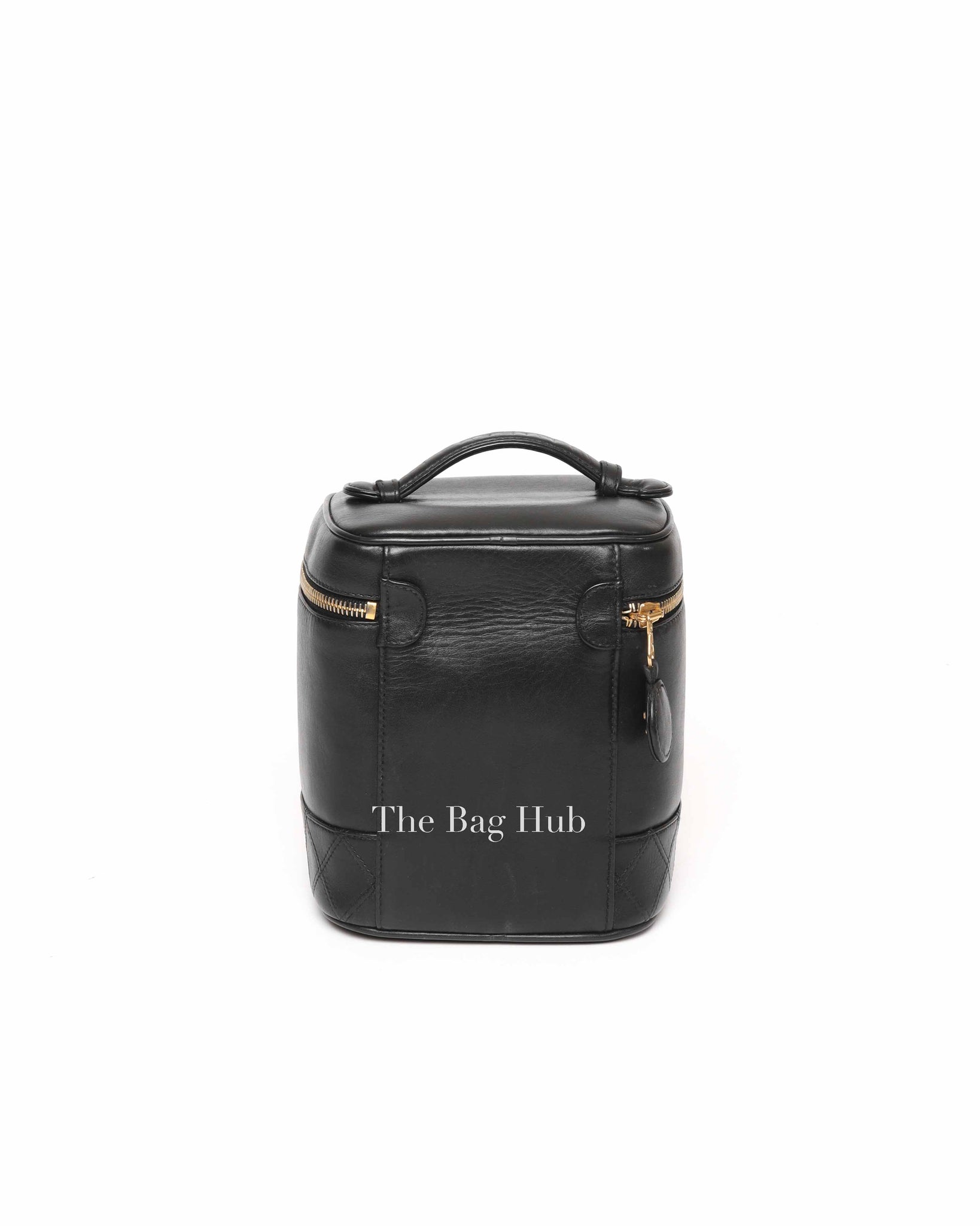 Chanel Black Leather Vanity Bag