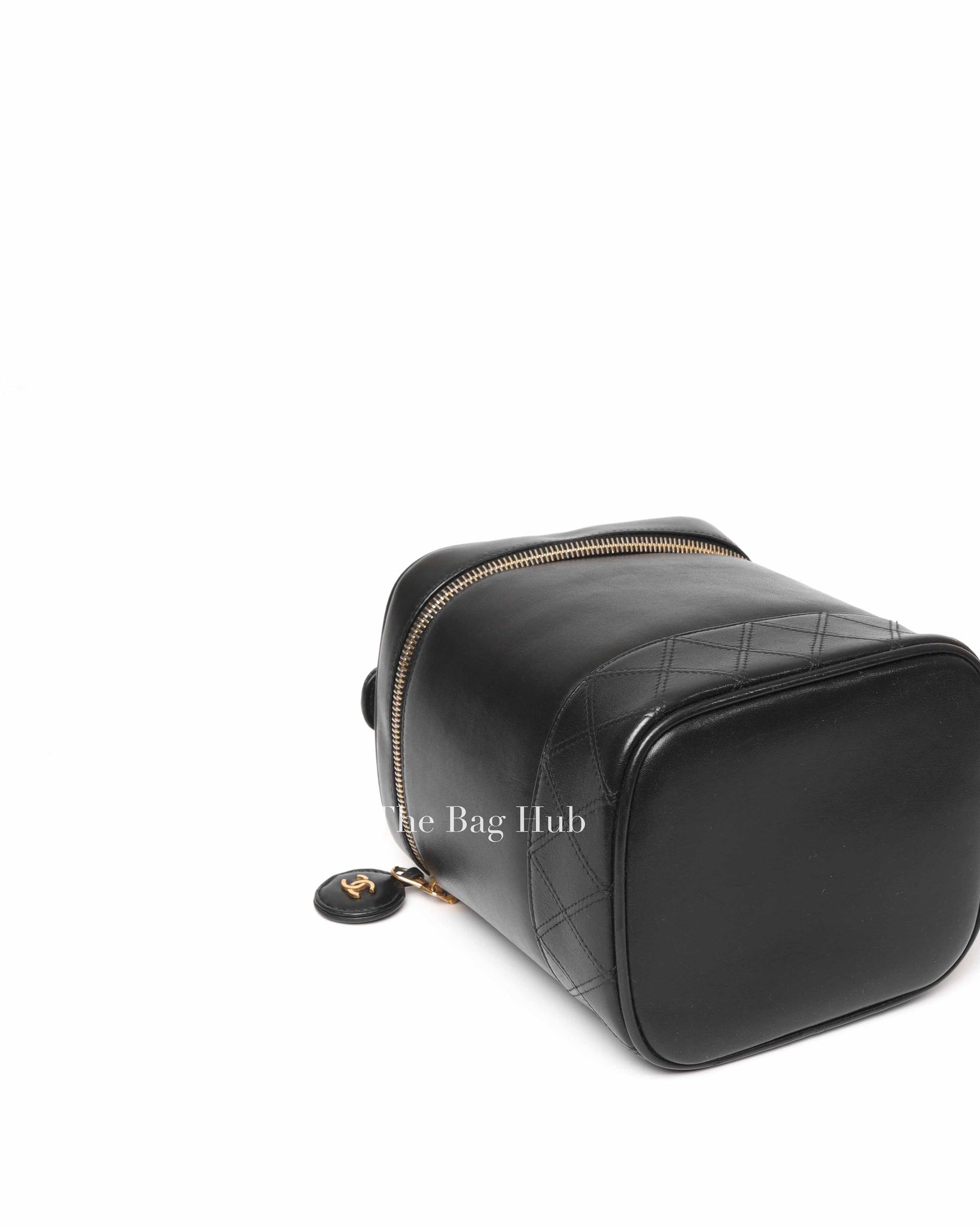 Chanel Black Leather Vanity Bag