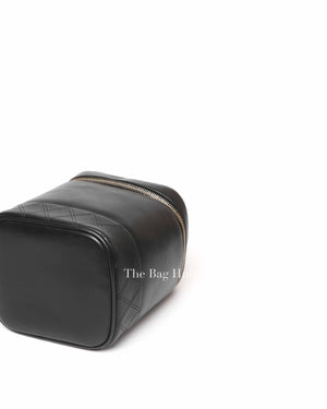 Chanel Black Leather Vanity Bag