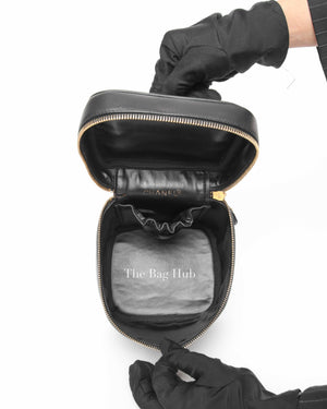 Chanel Black Leather Vanity Bag