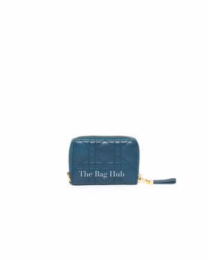 Christian Dior Blue Dior Caro Detachable Card Holder
