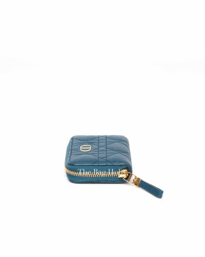 Christian Dior Blue Dior Caro Detachable Card Holder