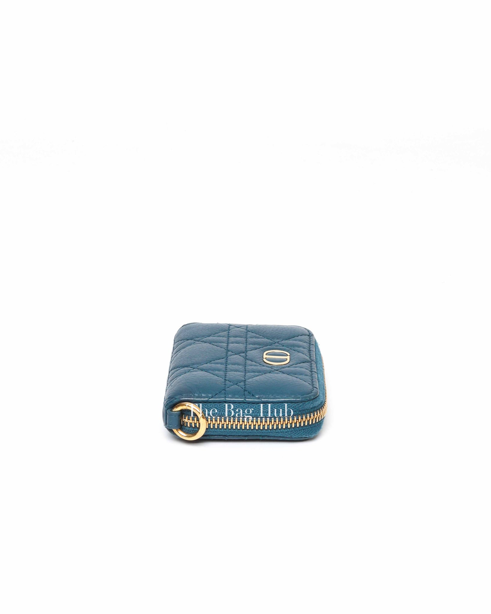 Christian Dior Blue Dior Caro Detachable Card Holder