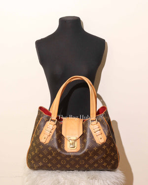 Louis Vuitton Brown Canvas Monogram Griet Satchel Bag