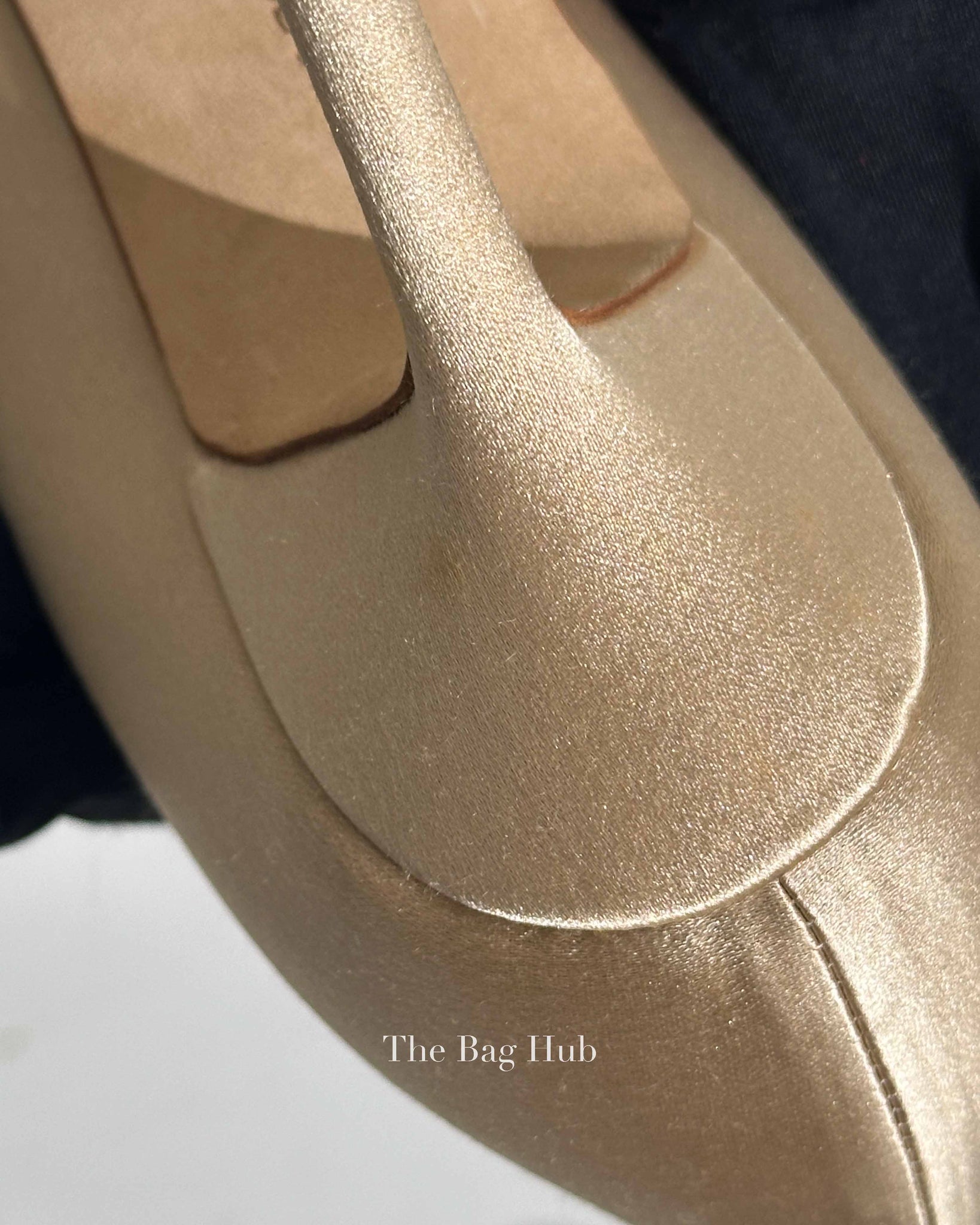 Manolo Blahnik Champagne Satin Jewel Buckle Pumps Size 35.5