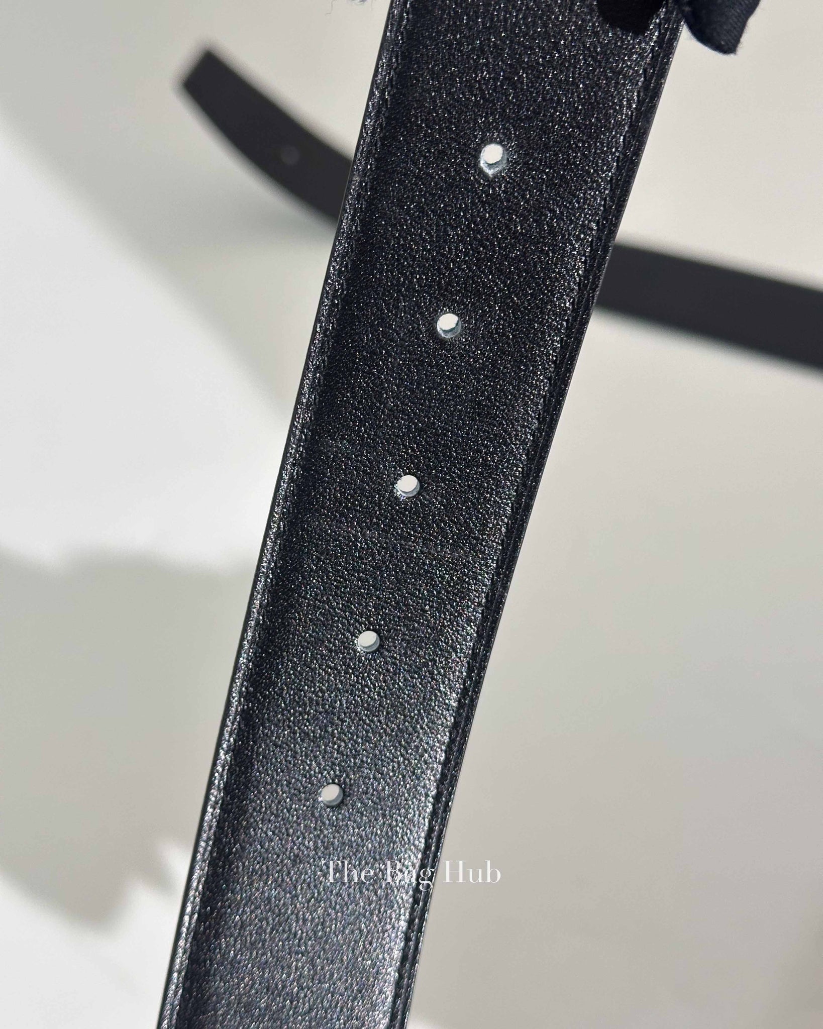 Hermes Blue/Black Leather Reversible Strap & Constance Buckle Belt 38 mm