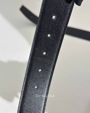 Hermes Blue/Black Leather Reversible Strap & Constance Buckle Belt 38 mm