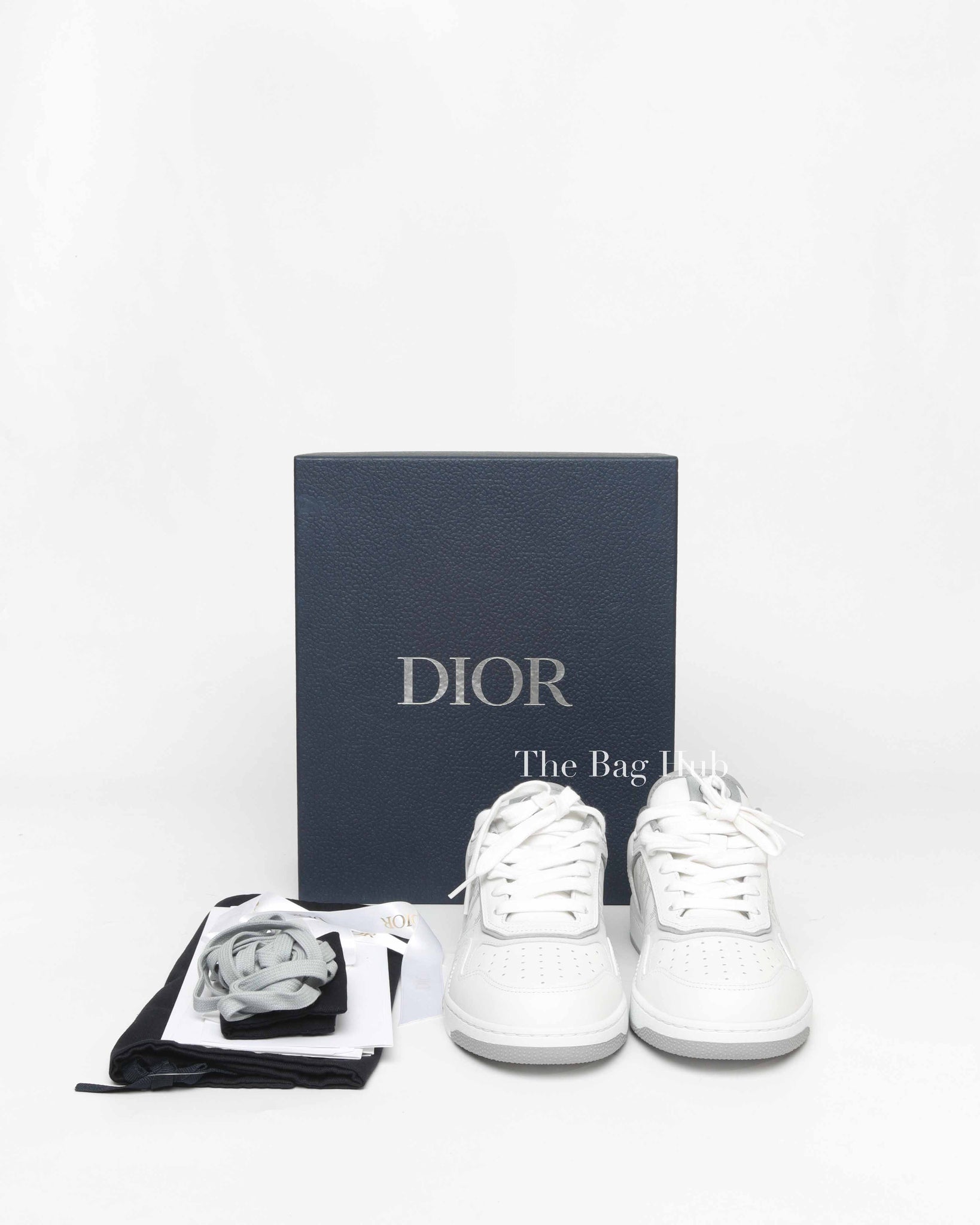 Christian Dior White/Grey B27 'Christian Dior 1947' Sneakers Size 39