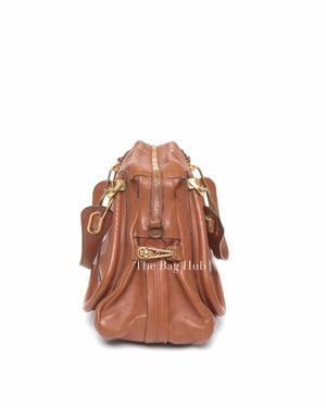 Chloe Brown Leather Medium Paraty Bag