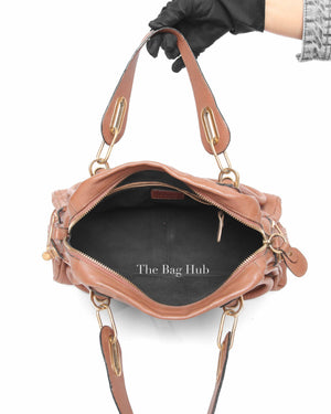 Chloe Brown Leather Medium Paraty Bag