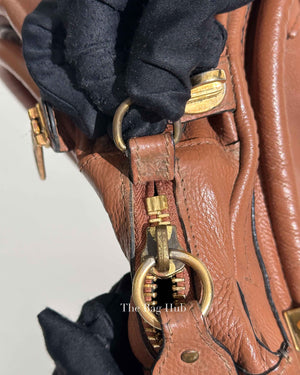 Chloe Brown Leather Medium Paraty Bag