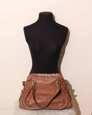 Chloe Brown Leather Medium Paraty Bag