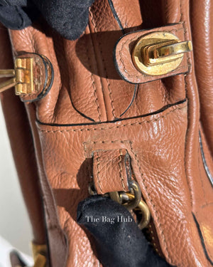 Chloe Brown Leather Medium Paraty Bag