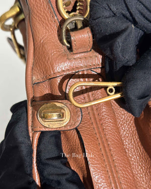 Chloe Brown Leather Medium Paraty Bag