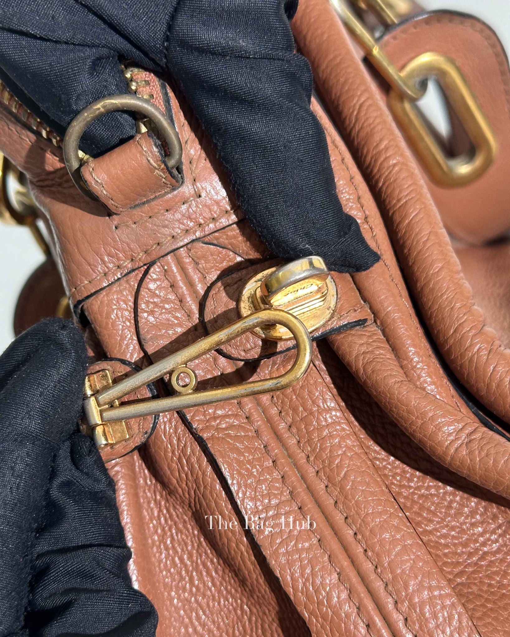 Chloe Brown Leather Medium Paraty Bag