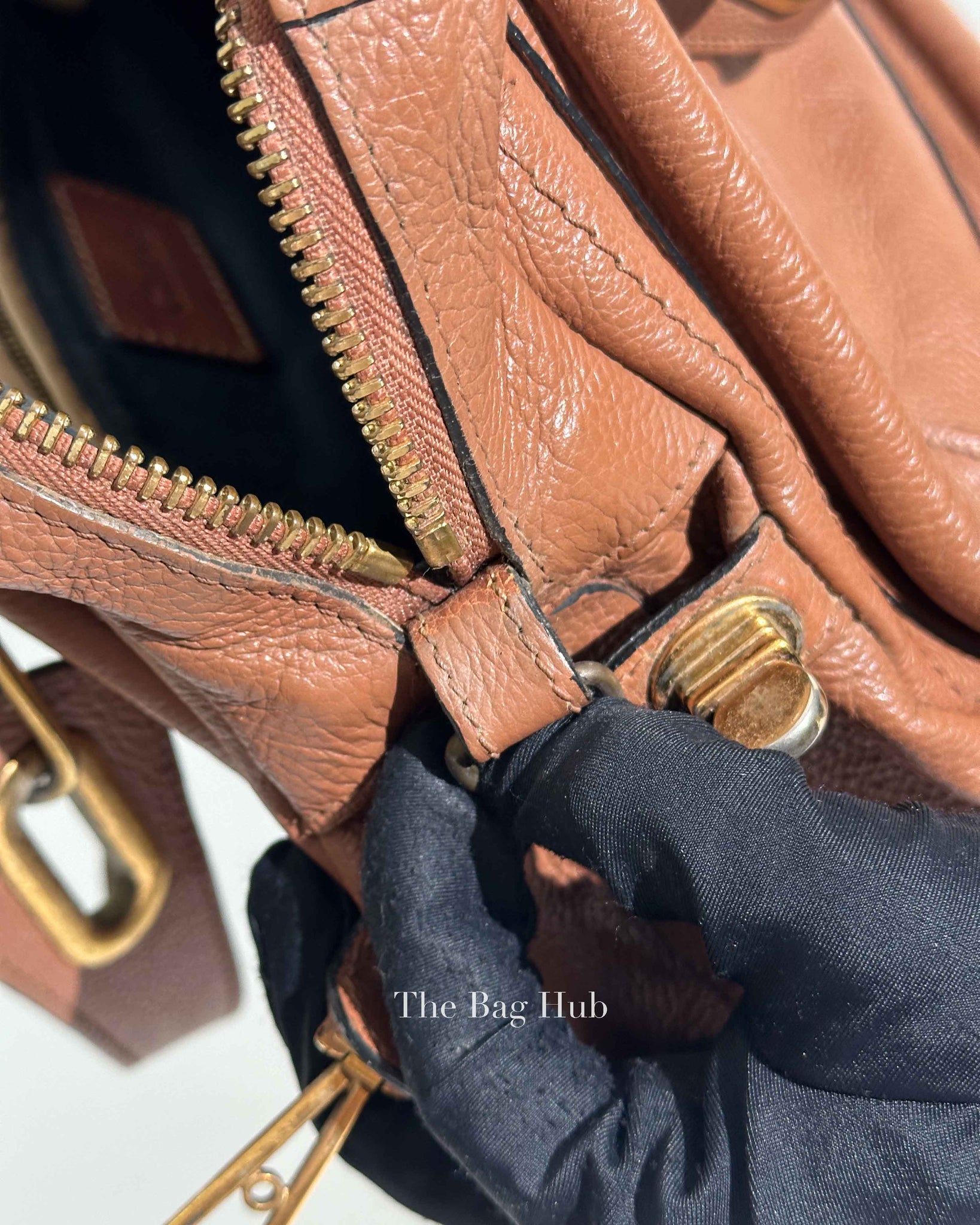 Chloe Brown Leather Medium Paraty Bag