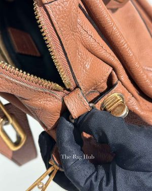 Chloe Brown Leather Medium Paraty Bag