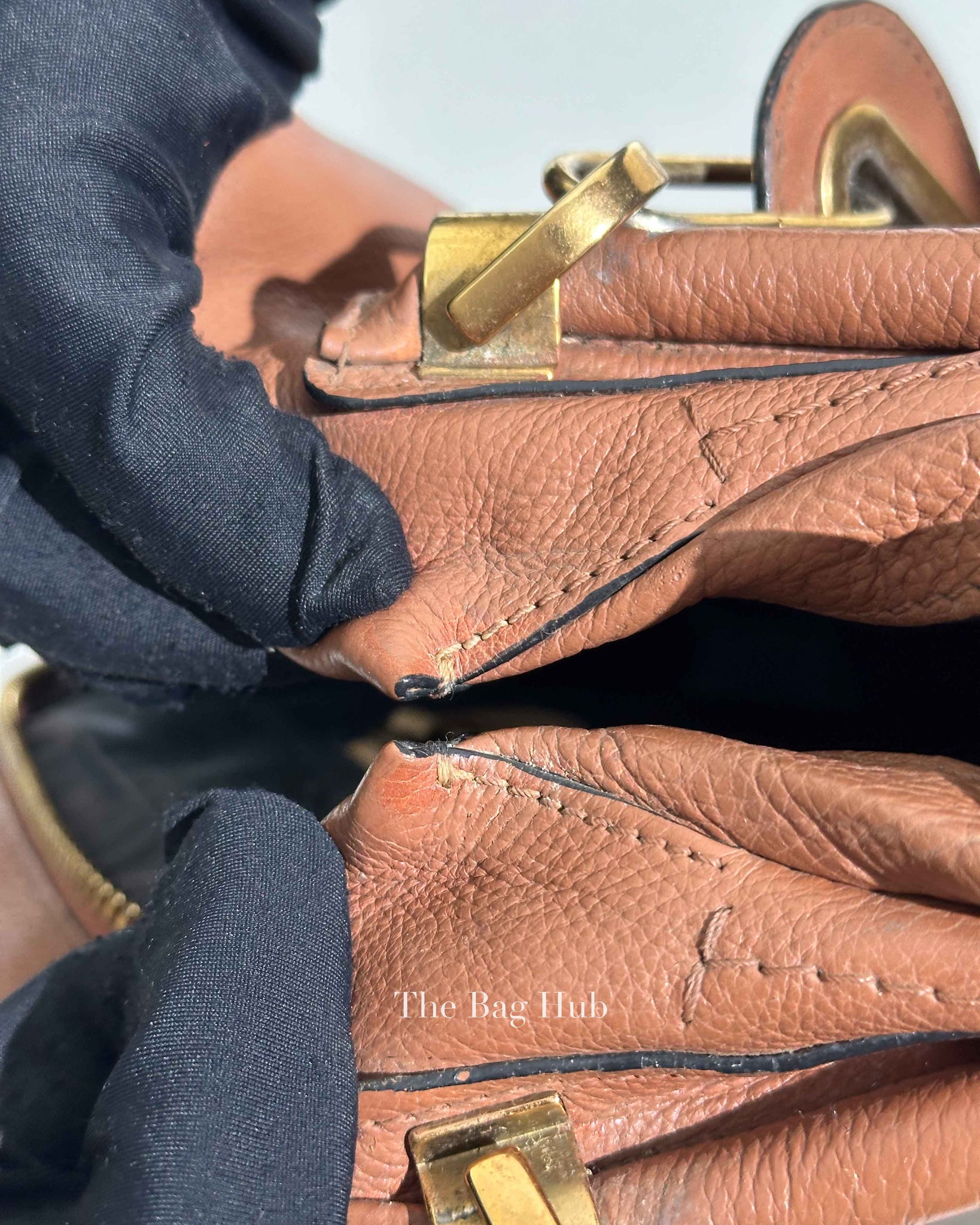 Chloe Brown Leather Medium Paraty Bag