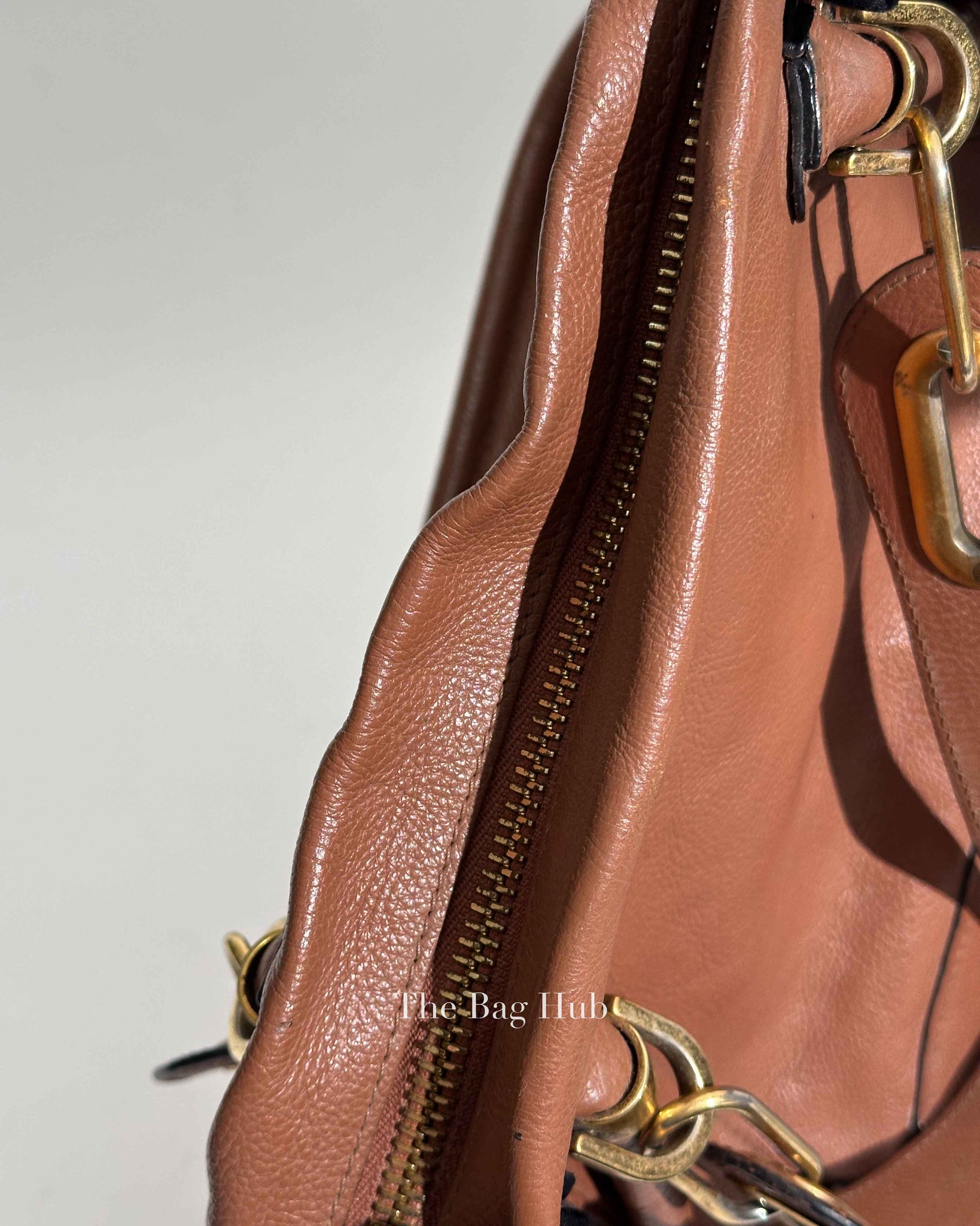 Chloe Brown Leather Medium Paraty Bag