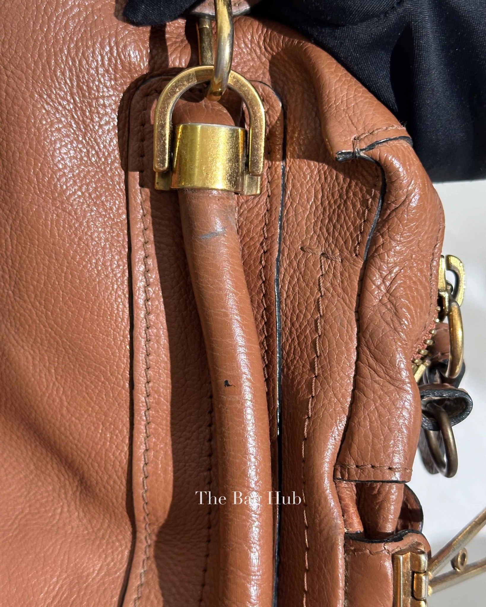 Chloe Brown Leather Medium Paraty Bag