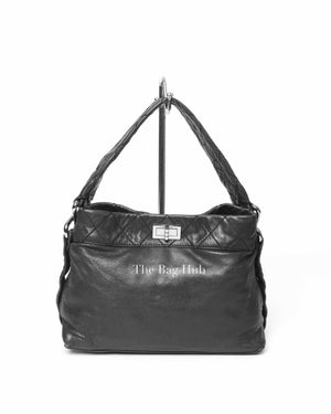 Chanel Black Leather 2.55 Shoulder Bag