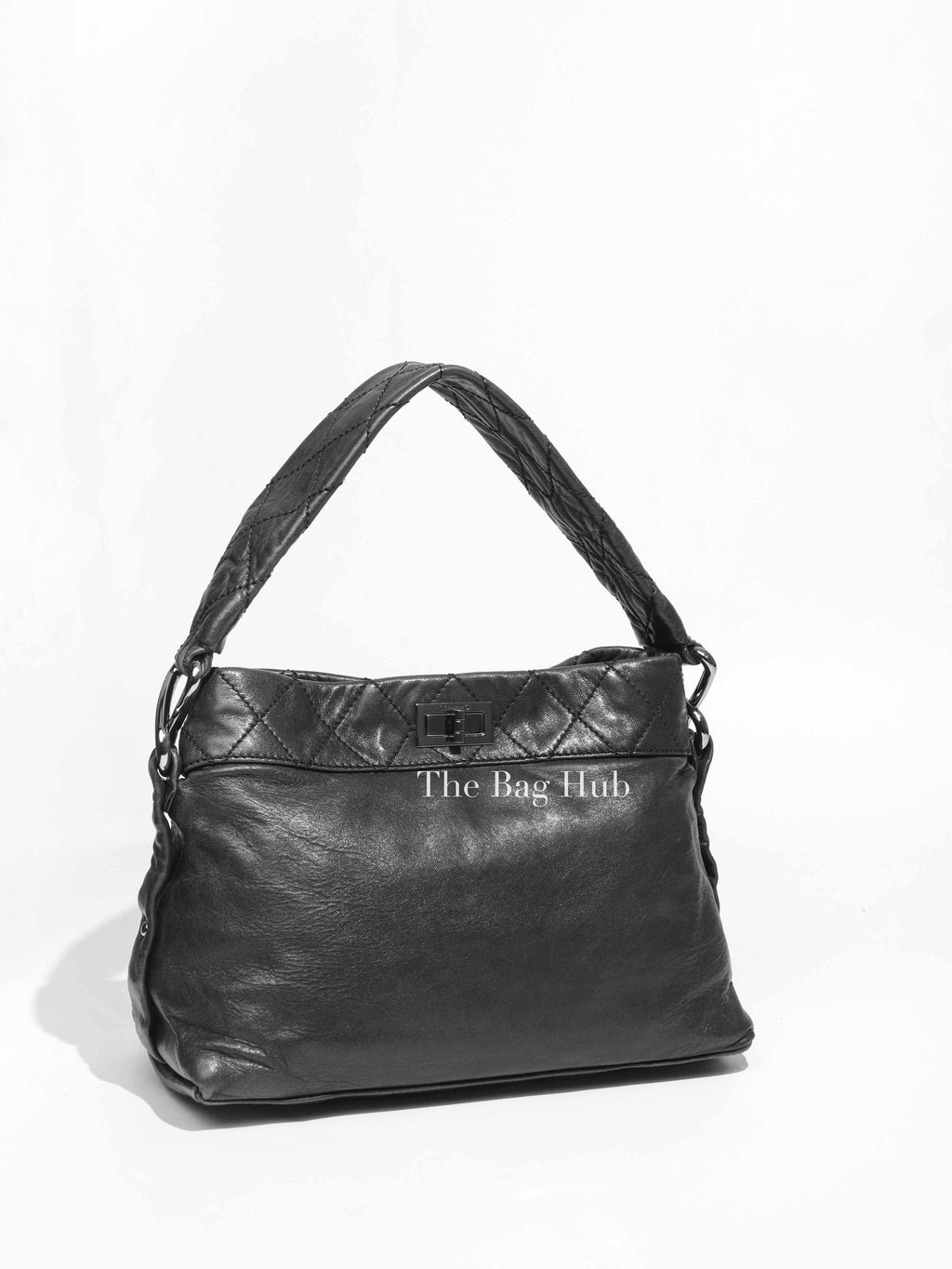 Chanel Black Leather 2.55 Shoulder Bag