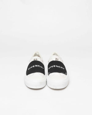 Givenchy White/Black Leather City Sport Sneakers Size 36