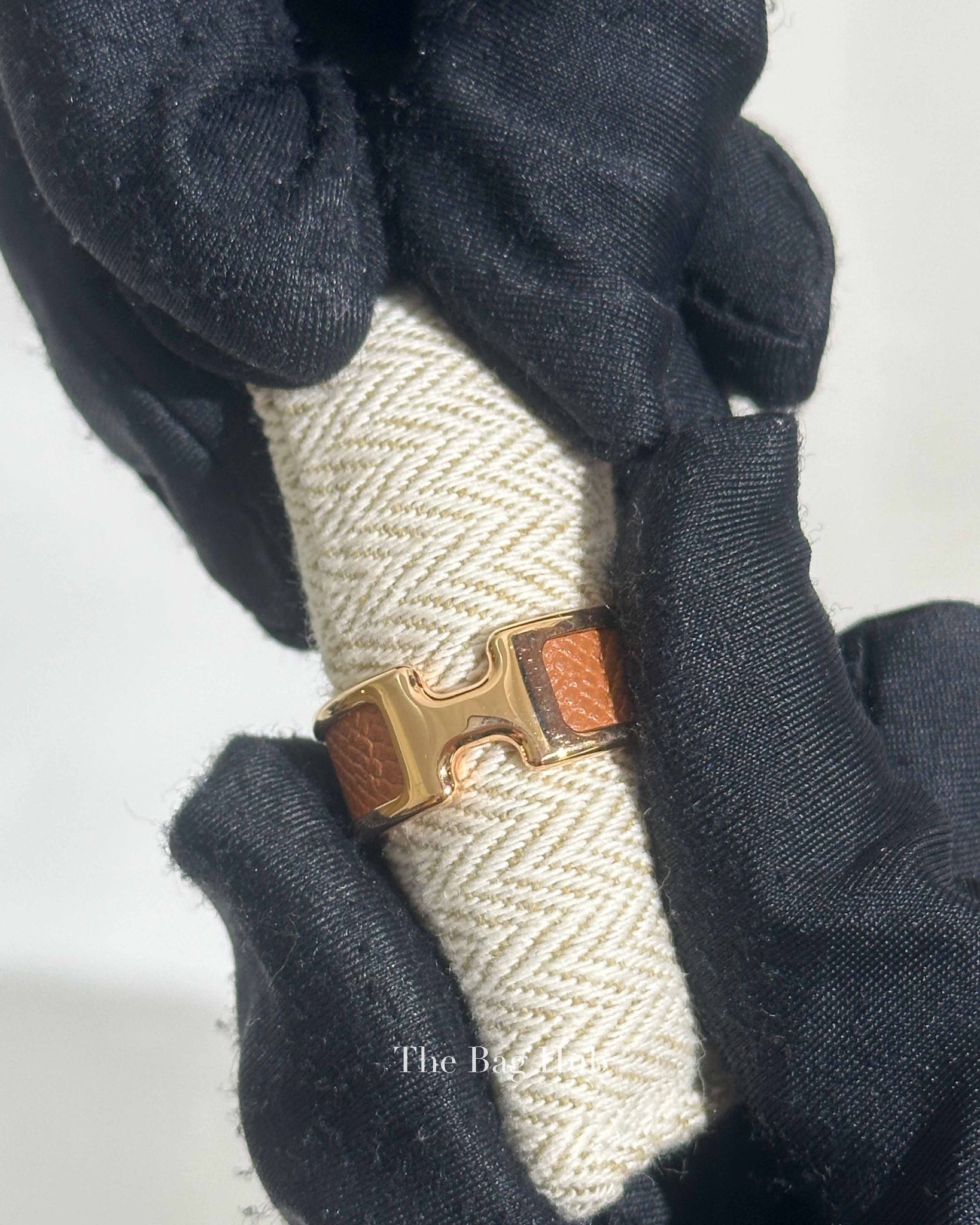 Hermes Gold Madame Calfskin Small Model Olympe Ring YGP