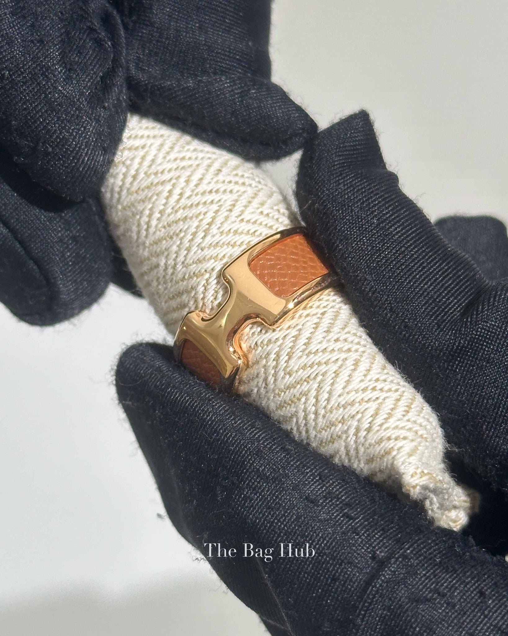 Hermes Gold Madame Calfskin Small Model Olympe Ring YGP