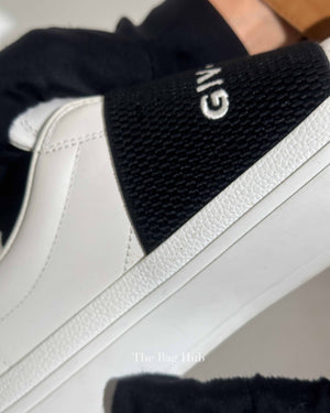 Givenchy White/Black Leather City Sport Sneakers Size 36