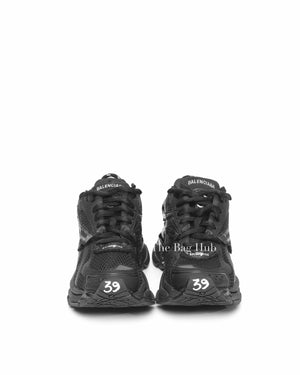 Balenciaga Black Matt Mesh Women's Runner Sneakers Size 39