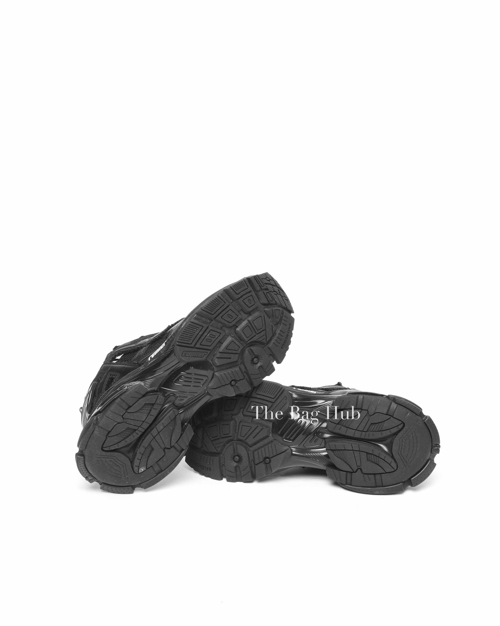 Balenciaga Black Matt Mesh Women's Runner Sneakers Size 39
