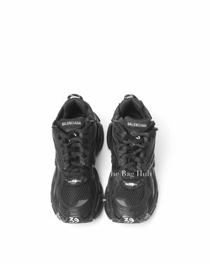 Balenciaga Black Matt Mesh Women's Runner Sneakers Size 39