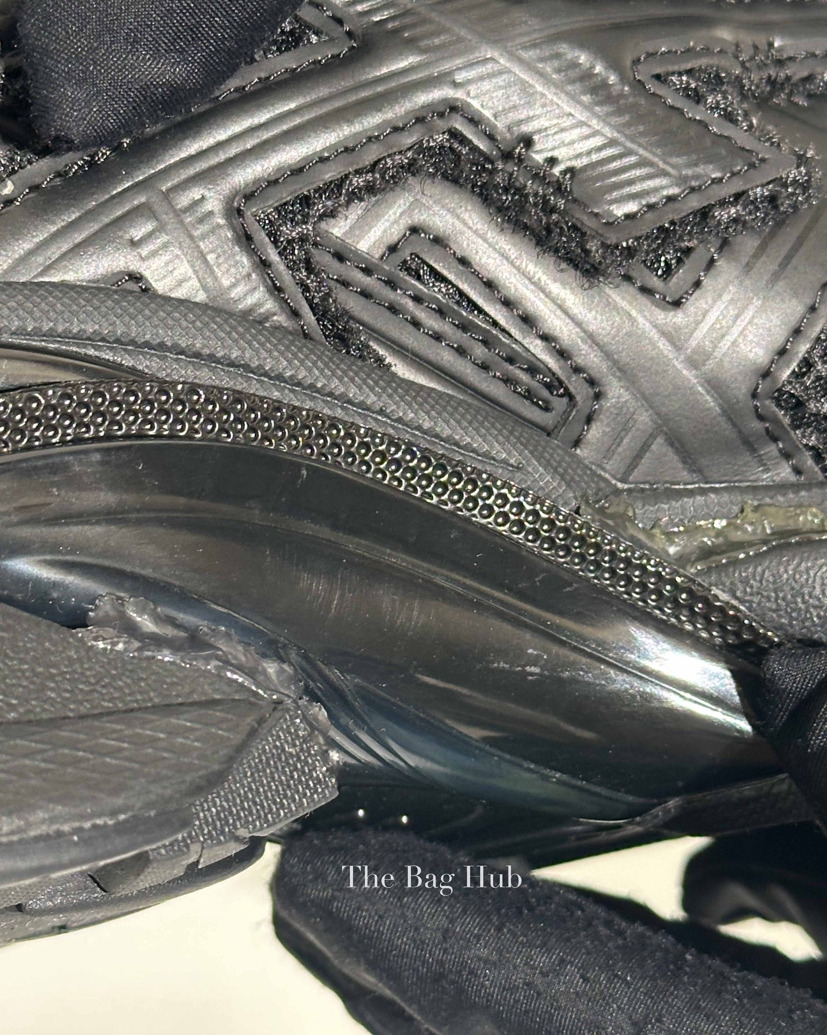 Balenciaga Black Matt Mesh Women's Runner Sneakers Size 39