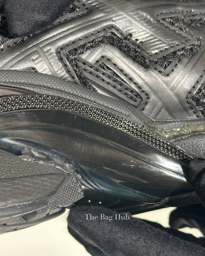 Balenciaga Black Matt Mesh Women's Runner Sneakers Size 39