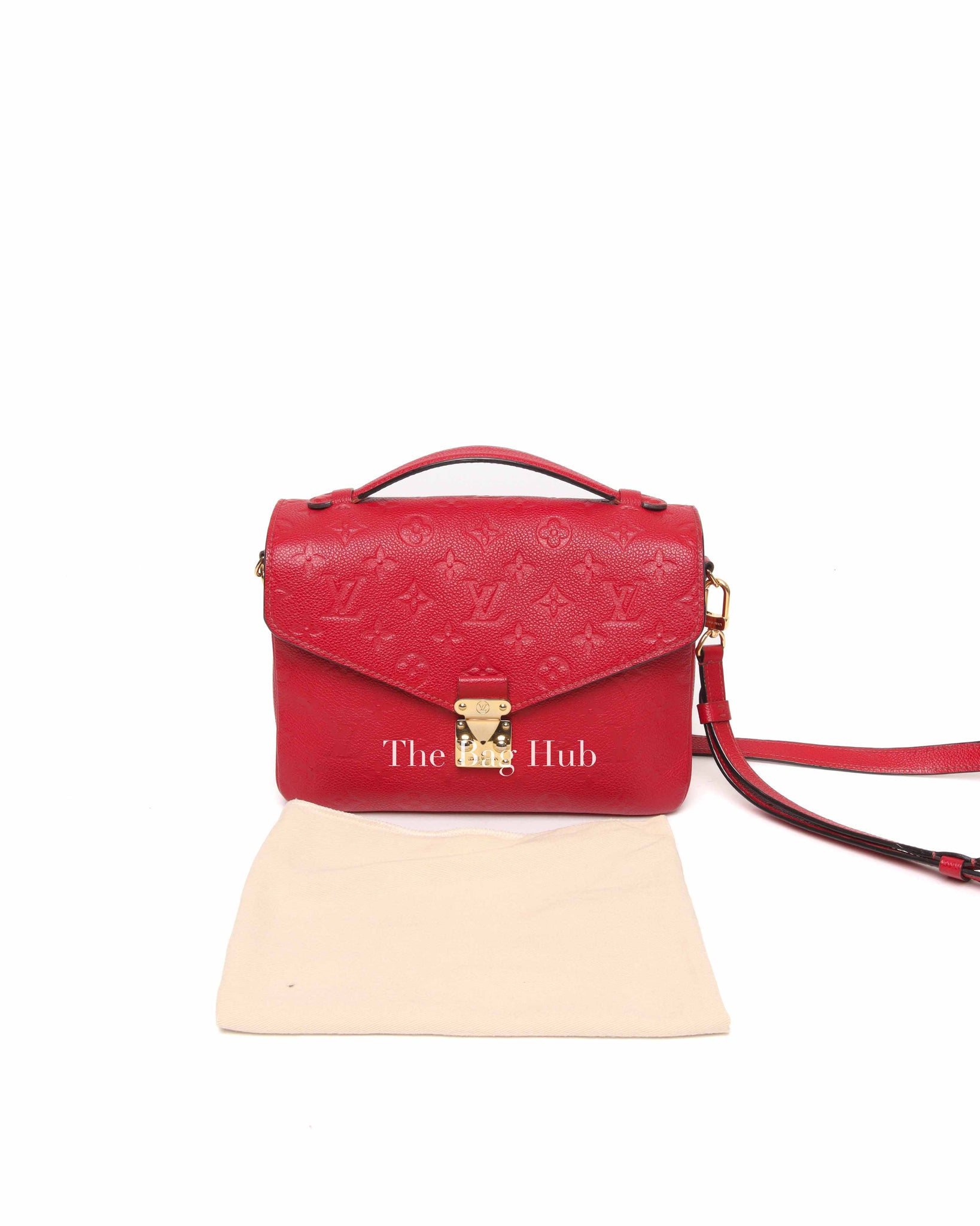 Louis Vuitton Cherry Empreinte Leather Pochette Metis Sling Bag