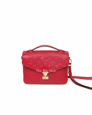 Louis Vuitton Cherry Empreinte Leather Pochette Metis Sling Bag