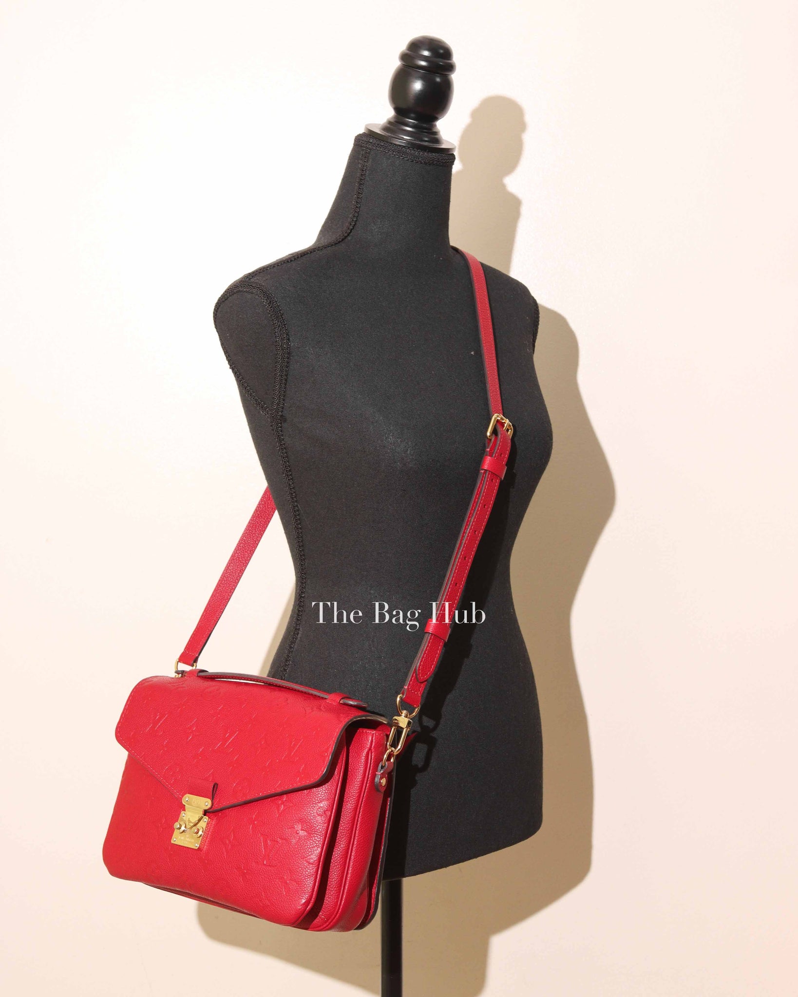 Louis Vuitton Cherry Empreinte Leather Pochette Metis Sling Bag