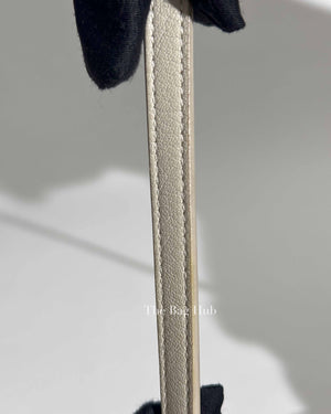 Saint Laurent White Leather Monogram Small Camera Bag