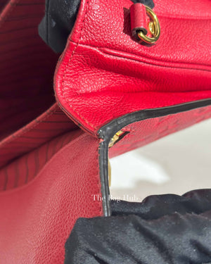Louis Vuitton Cherry Empreinte Leather Pochette Metis Sling Bag