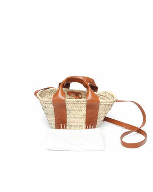 Chloe Raffia Small Basket Bag