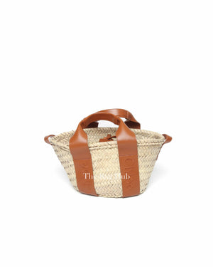 Chloe Raffia Small Basket Bag
